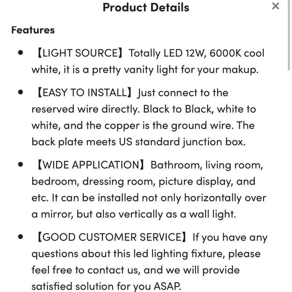 Bathroom Vanity Light